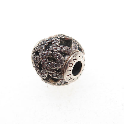 Pandora 925 Sterling Silver C Z Essence Appreciation Slide Bead Charm