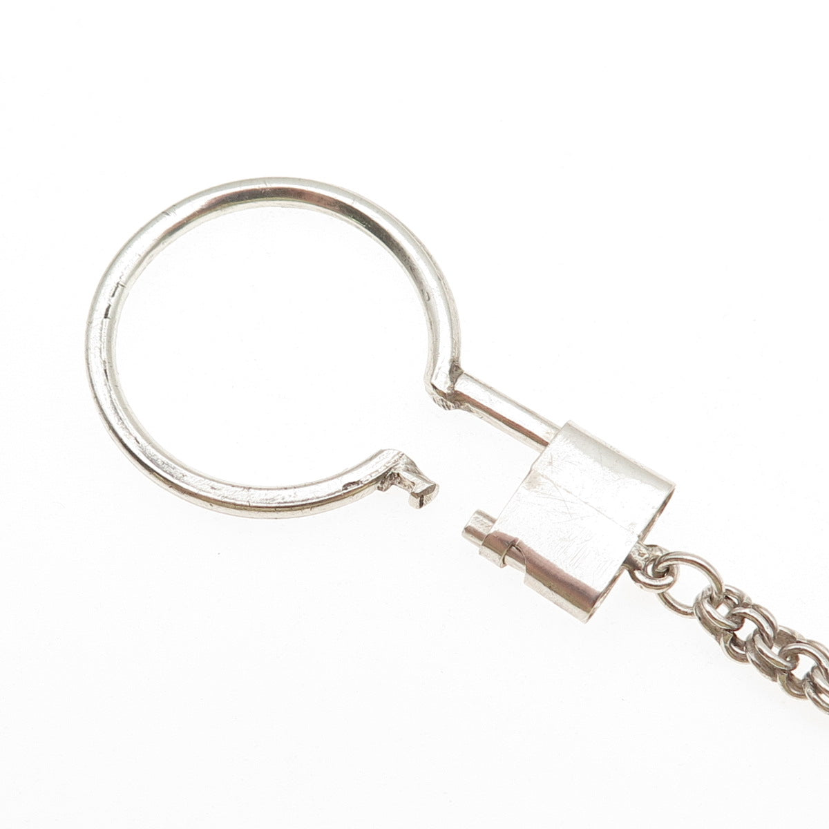835 Silver Vintage 1954 Venezuela 1 Bolivar Coin Key Chain Fob Ring Holder