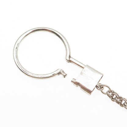 835 Silver Vintage 1954 Venezuela 1 Bolivar Coin Key Chain Fob Ring Holder