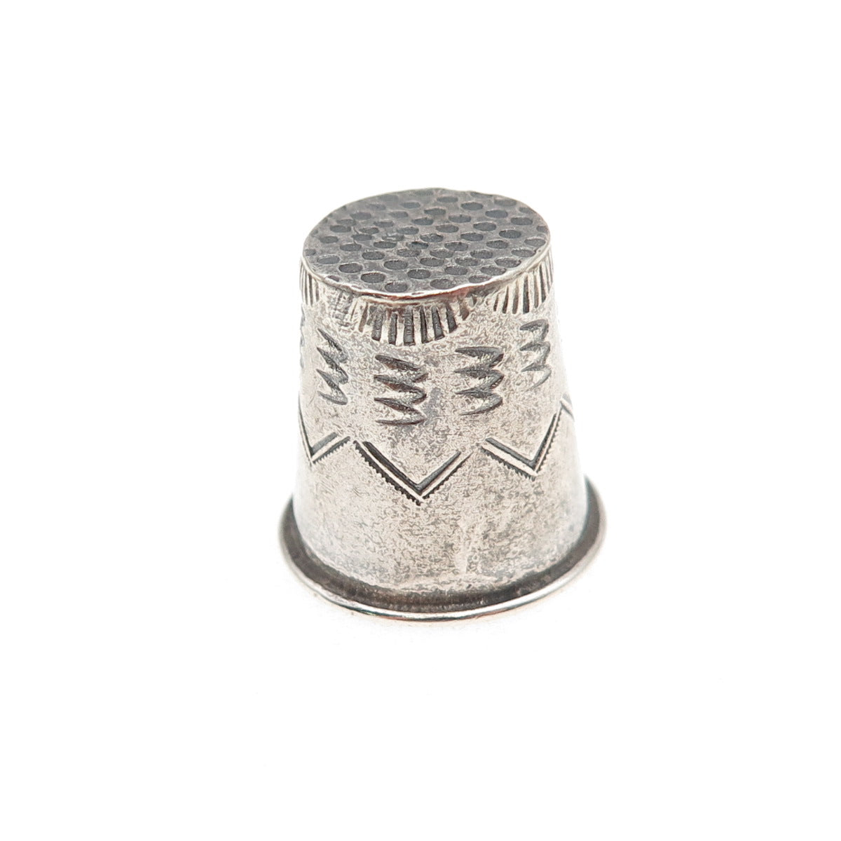 Old Pawn 925 Sterling Silver Vintage Southwestern Tribal Sewing Thimble