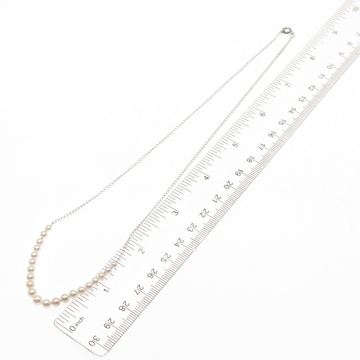 925 Sterling Silver Vintage Real Pearl Curb Chain Necklace 18"