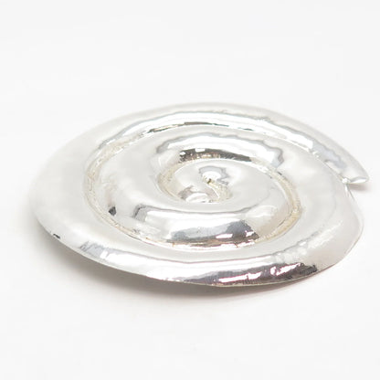 925 Sterling Silver Vintage Amrita Swirl / Spiral Slide Pendant