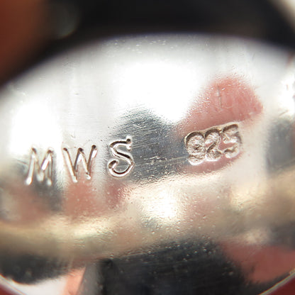 MWS Mark Wasserman Samara Sterling Silver Vintage Modernist Wavy Ring Size 5.75