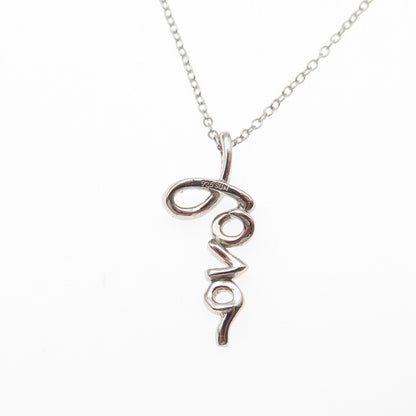 Sun 925 Sterling Silver Real Round-Cut Diamond Love Cable Chain Necklace 18"