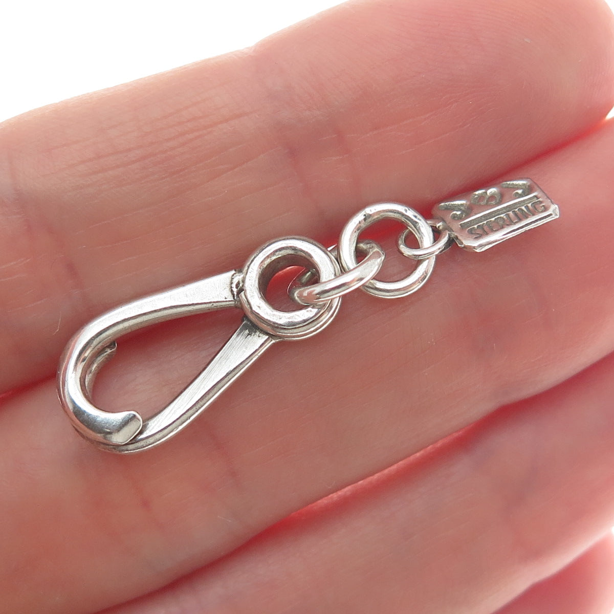 JBJ Jorie Browder Sterling Silver Vintage Bracelet / Necklace Slide Lock Clasp