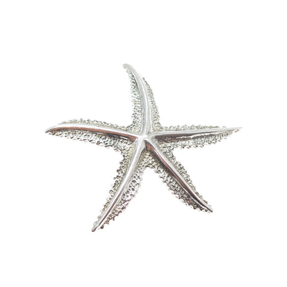 925 Sterling Silver Vintage Mexico Starfish Oxidized Pin Brooch