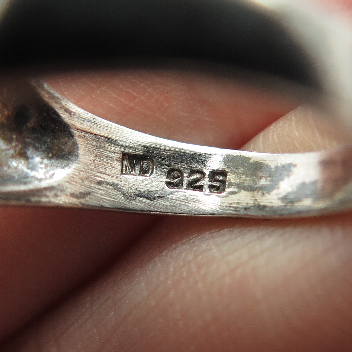 CHAPAL-ZENRAY 925 Sterling Silver Vintage Ribbed Ring Size 6.75