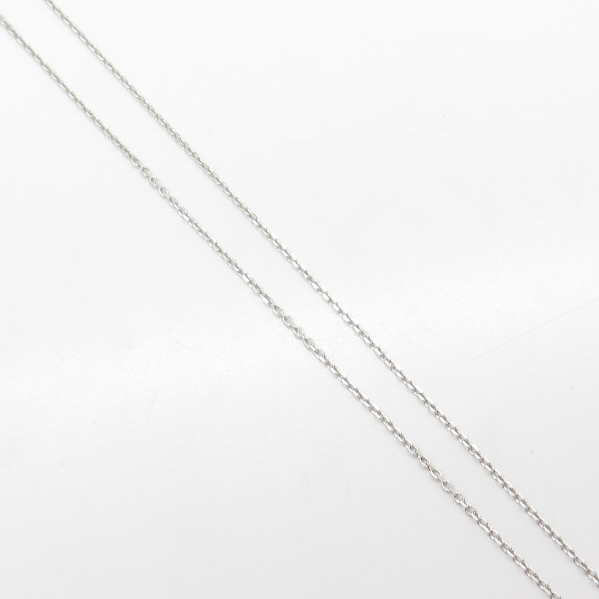 925 Sterling Silver Italy Black & White C Z Butterfly Rolo Chain Necklace 20"
