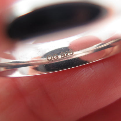 925 Sterling Silver Vintage Classic Wedding Band Ring Size 6.25
