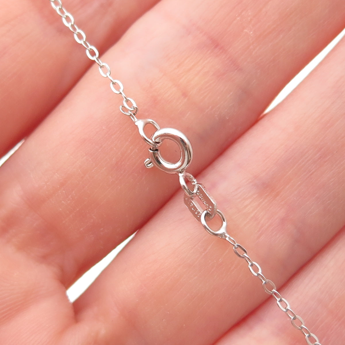 Chuck Clemency 925 Sterling Silver Real Oval-Cut Iolite Cable Chain Necklace 20"