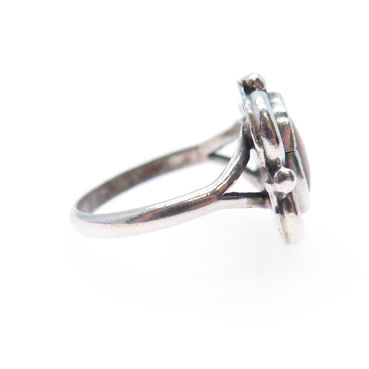 Terry Martinez Old Pawn Sterling Silver Vintage Southwestern MOP Ring Size 4.5