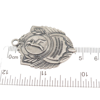 Balfour Sterling Antique 1942 Maryland Amateur Softball Assn. Tournament Pendant