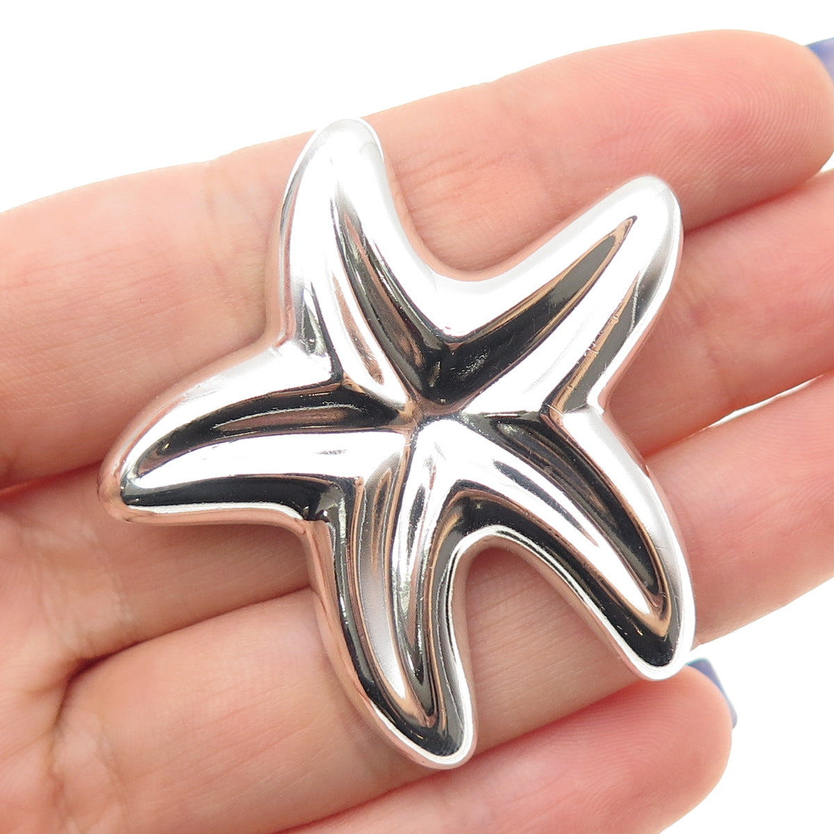 CNA PRANDA 925 Sterling Silver Vintage Starfish Pin Brooch