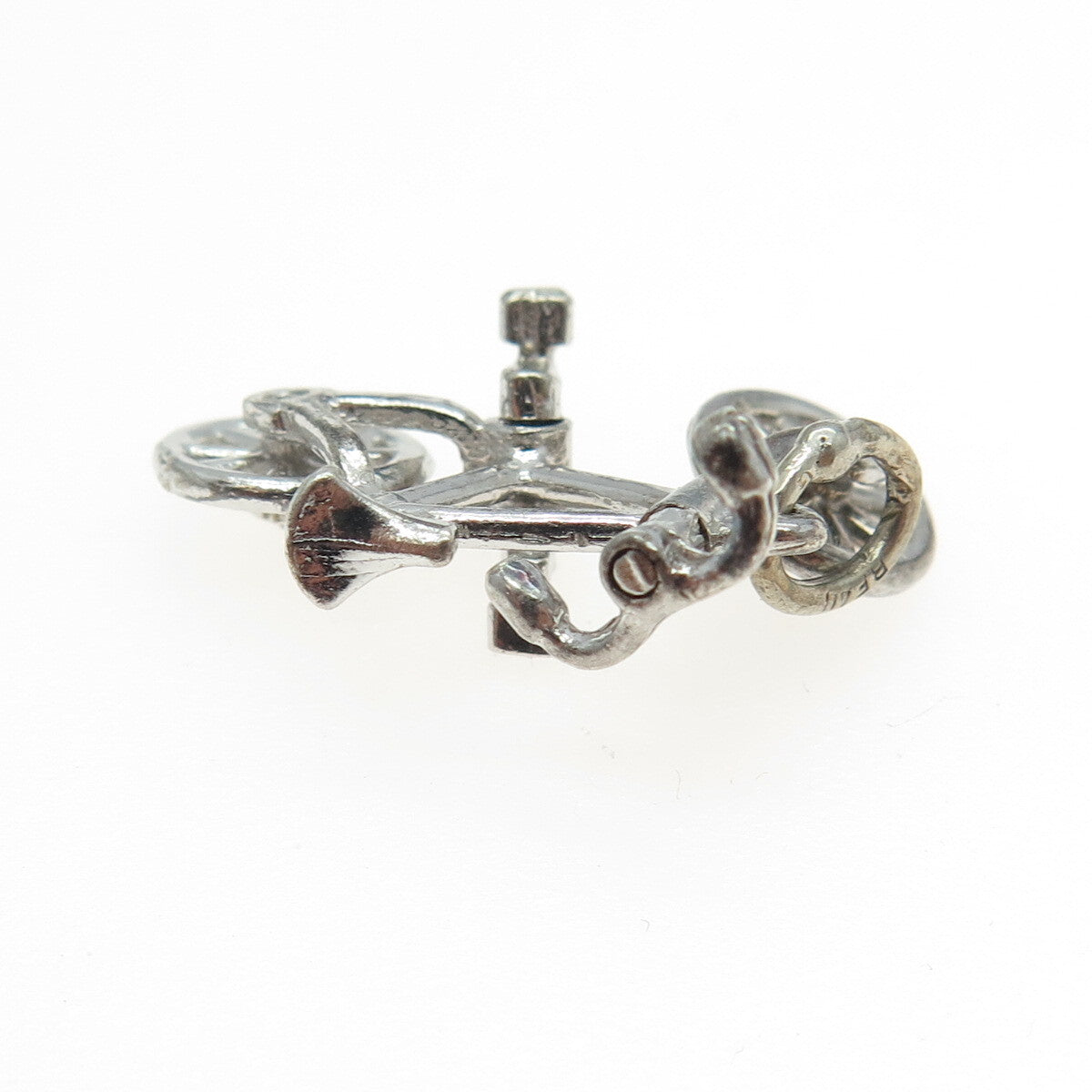BEAU 925 Sterling Silver Vintage Bicycle 3D Pendant