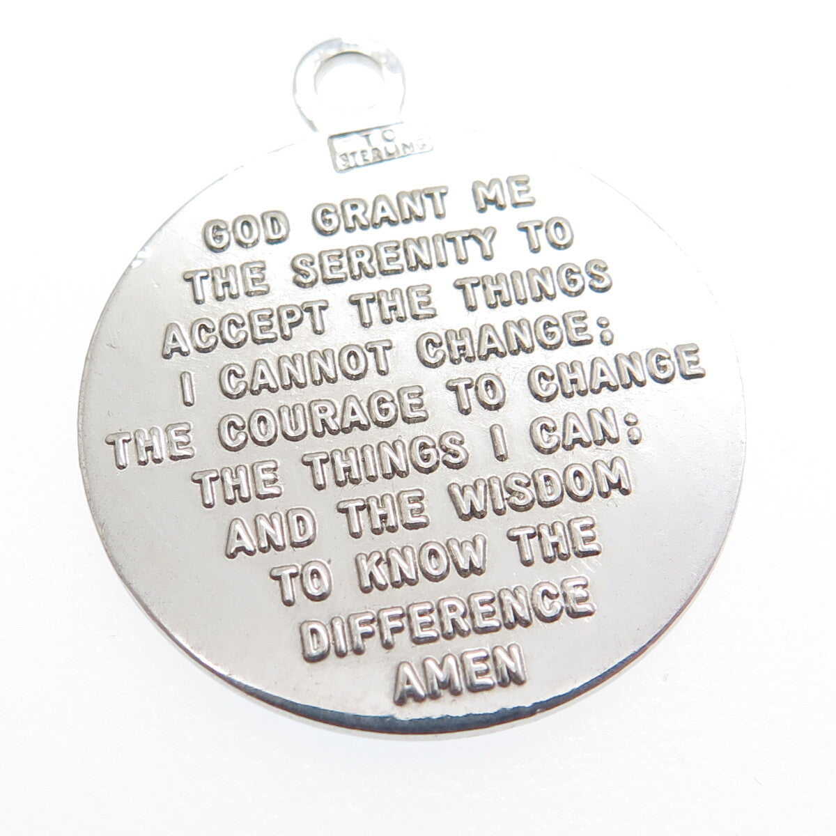TOWN & COUNTRY 925 Sterling Silver Vintage Prayer Hands Minimalist Charm Pendant