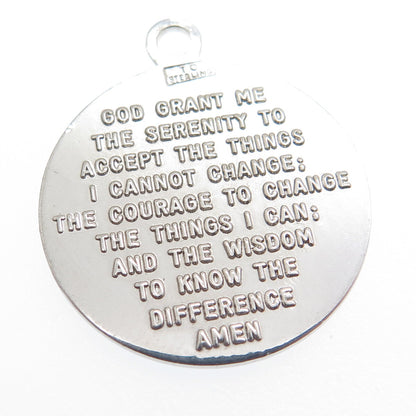 TOWN & COUNTRY 925 Sterling Silver Vintage Prayer Hands Minimalist Charm Pendant