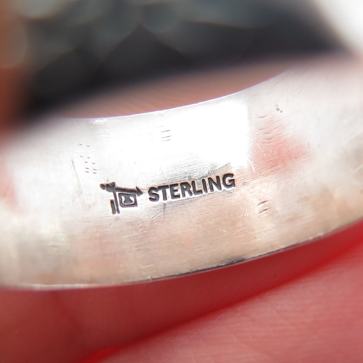 BELL TRADING POST 925 Sterling Silver Vintage Sun Symbol Band Ring Size 11.5