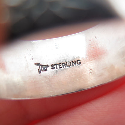 BELL TRADING POST 925 Sterling Silver Vintage Sun Symbol Band Ring Size 11.5