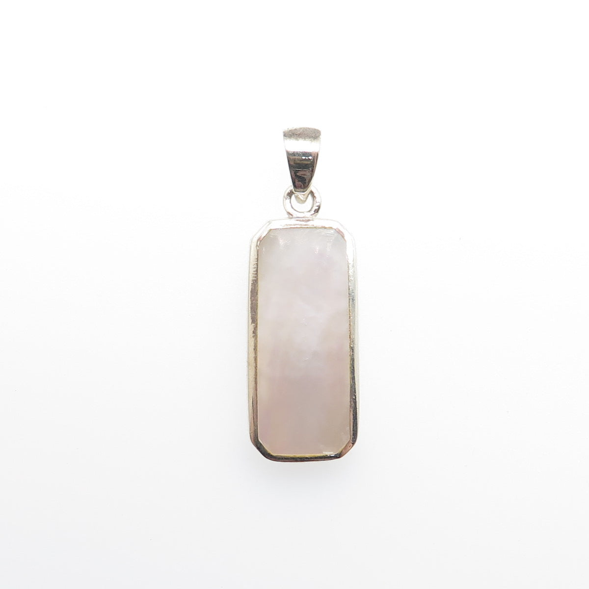 CHARLES WINSTON 925 Sterling Silver Vintage Real MOP Charm Pendant