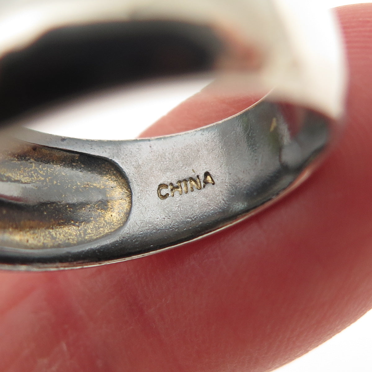 925 Sterling Silver Vintage Round-Cut Blue C Z Modernist 2-Row Ring Size 7