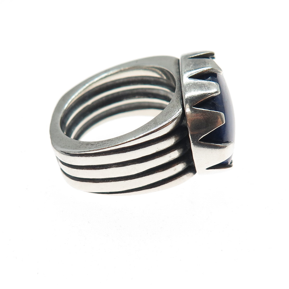 CODY Santa Fe 925 Sterling Silver Vintage Real Lapis Lazuli Ring Size 8.25