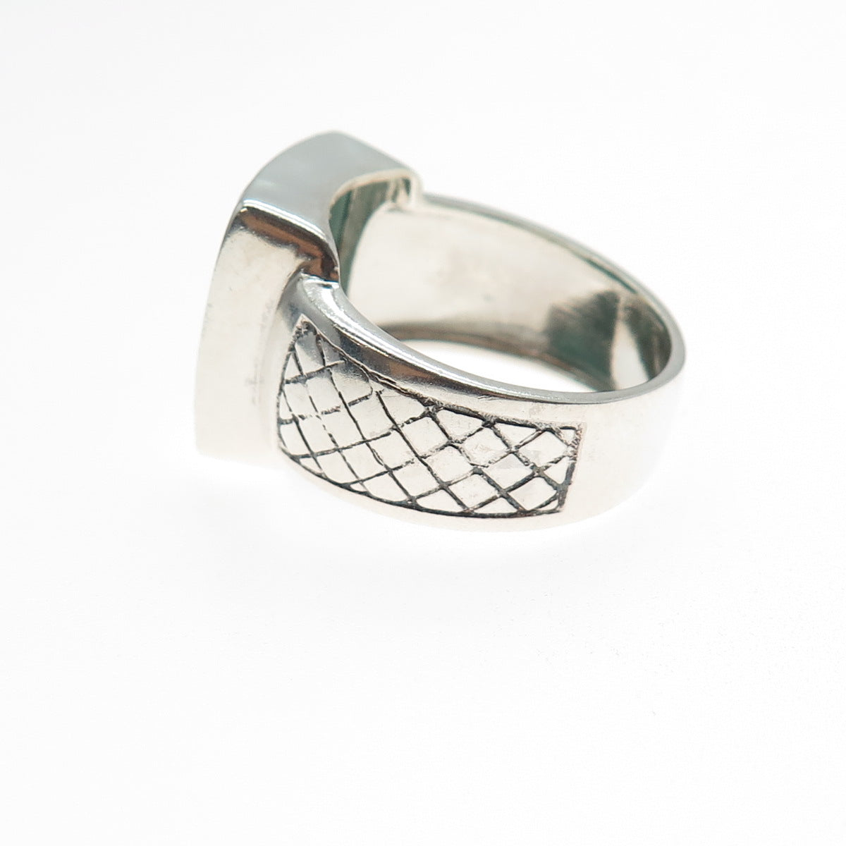 PHLD PlayHardLookDope 925 Sterling Silver Real Malachite Ring Size 11.5