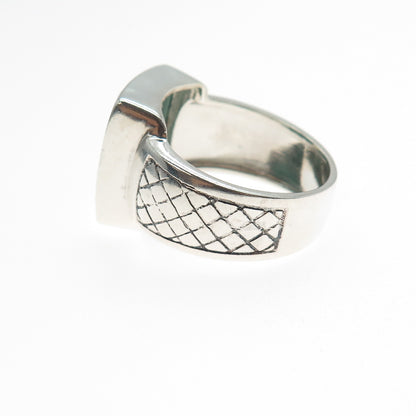 PHLD PlayHardLookDope 925 Sterling Silver Real Malachite Ring Size 11.5