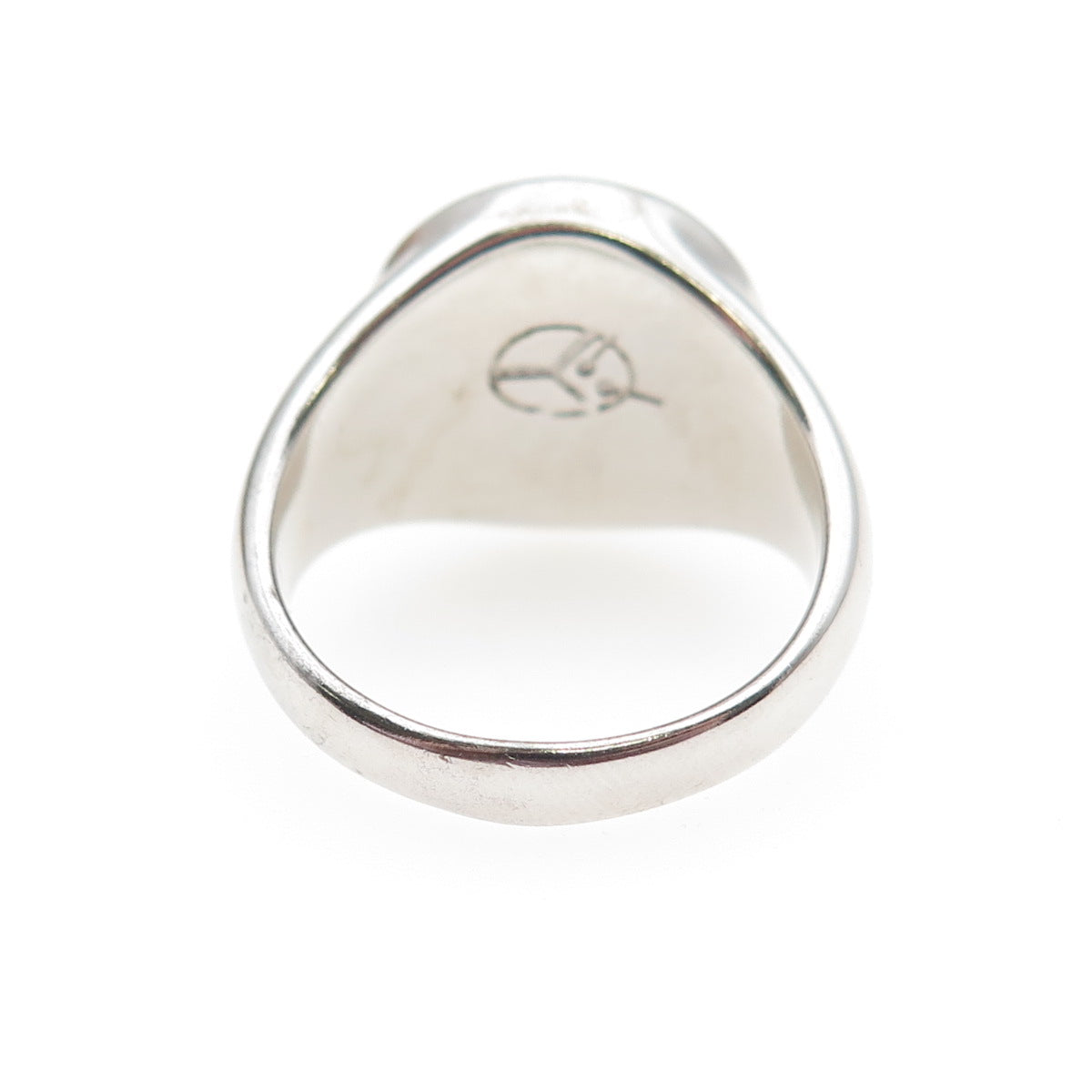 925 Sterling Silver Vintage Dog Paw Signet Ring Size 7.75