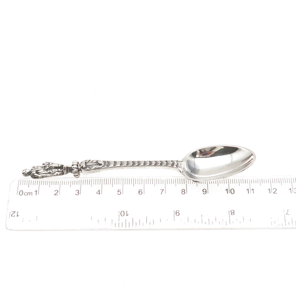 George Aldwinckle 925 Sterling Silver Antique 1862 London Apostle Coffee Spoon