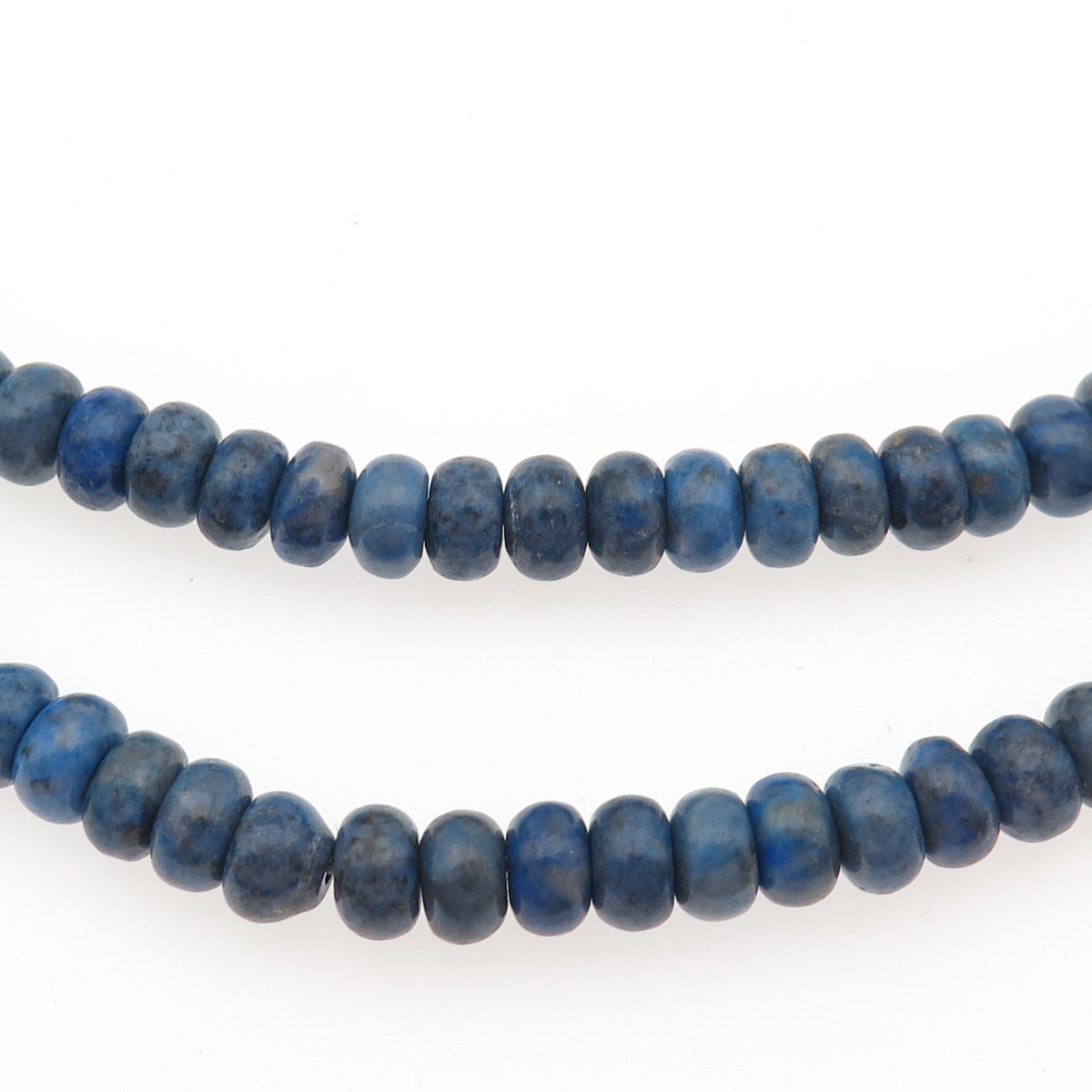 Jay King Desert Rose Sterling Vintage Real Lapis 2-Strand Beaded Necklace 16-20"