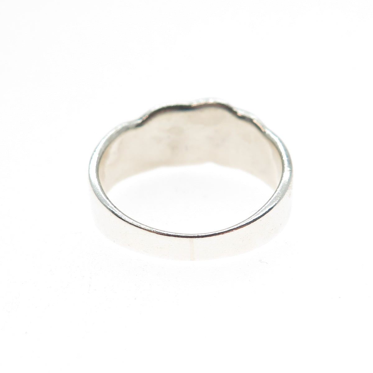 925 Sterling Silver Vintage Celtic Woven Oxidized Ring Size 8