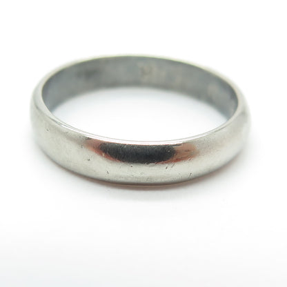 UNCAS 925 Sterling Silver Vintage Classic Band Oxidized Ring Size 6.25