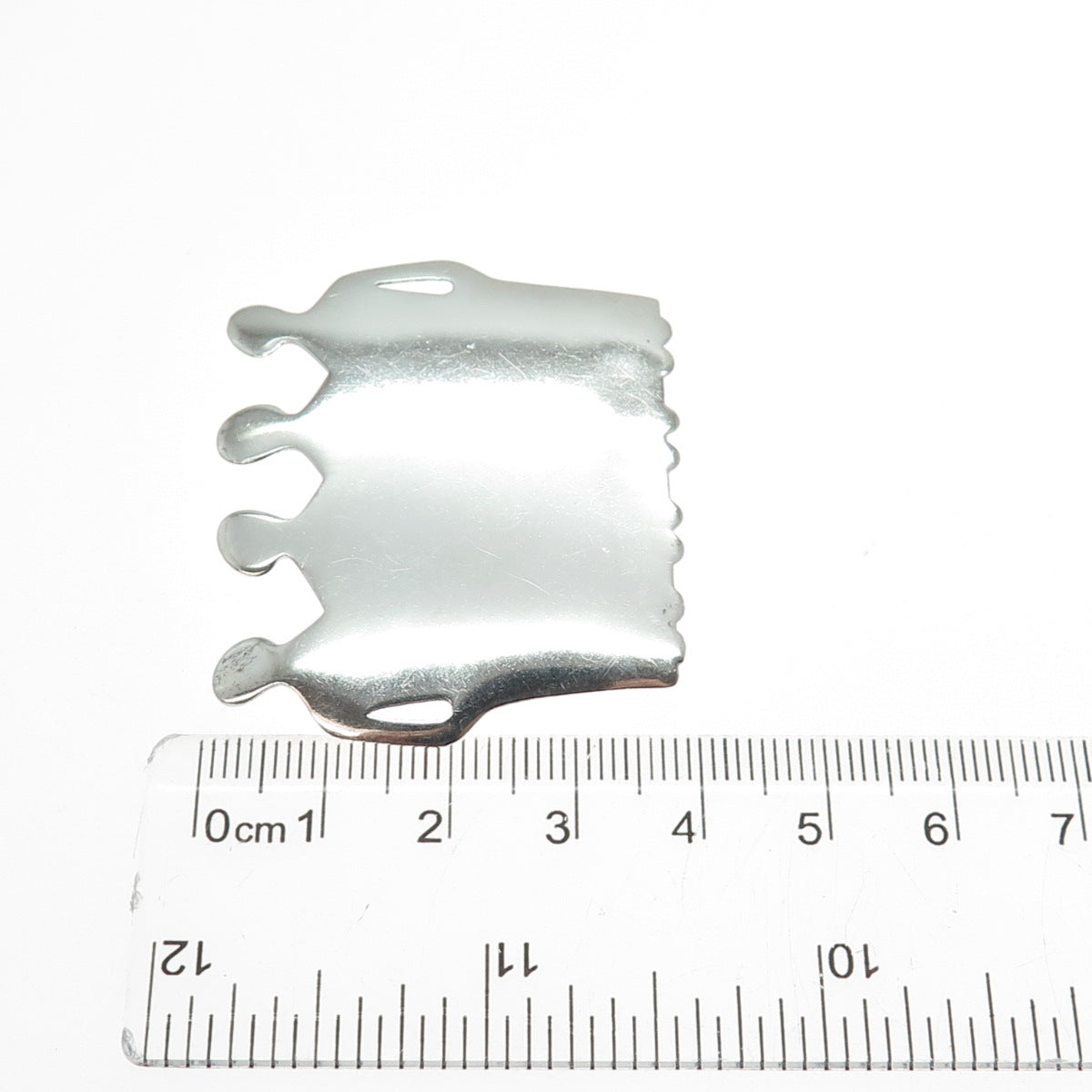 925 Sterling Silver Vintage Modernist Women's Power Pin Brooch