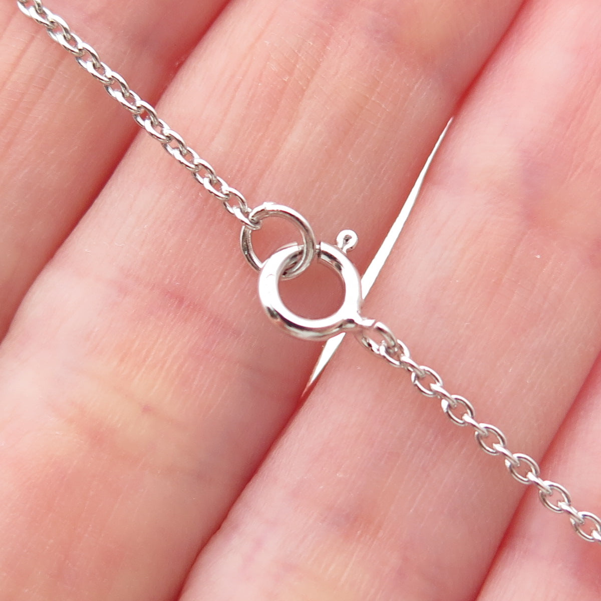 ANNIKA WITT 925 Sterling Silver Real Amethyst Cable Chain Necklace 16"