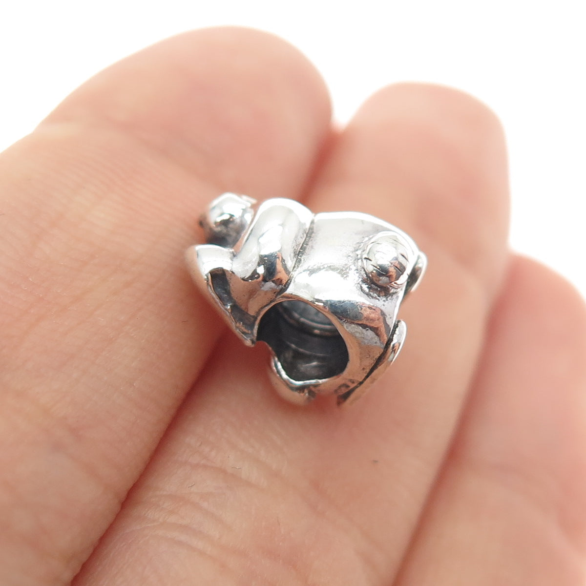 PANDORA 925 Sterling Silver Nini the Rabbit Slide Bead Charm