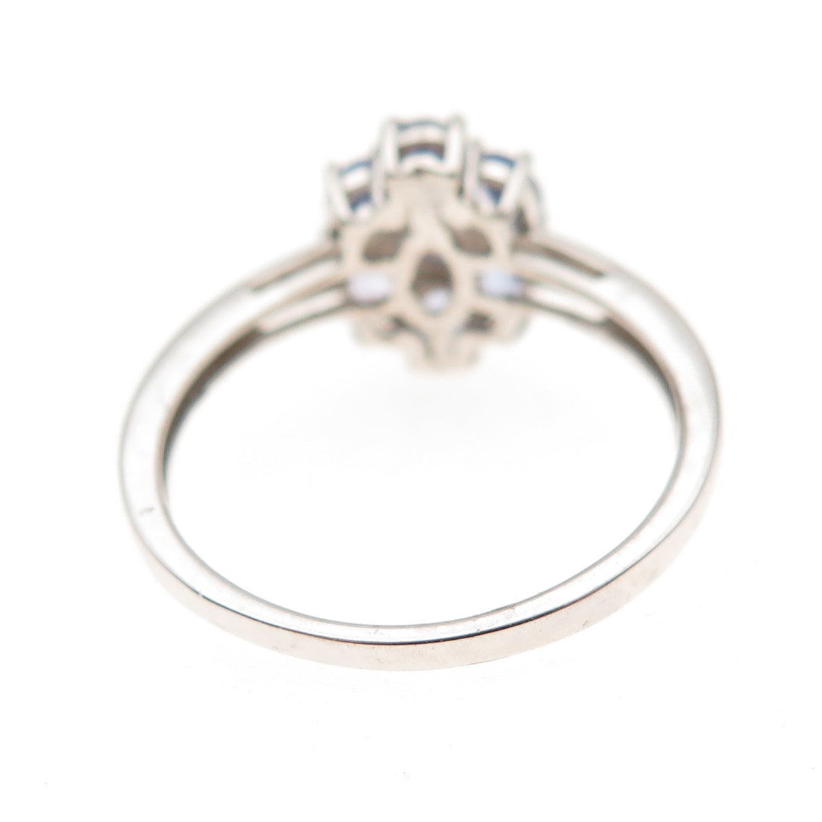 Chuck Clemency 925 Sterling Silver Real Oval-Cut Tanzanite Ring Size 8.25