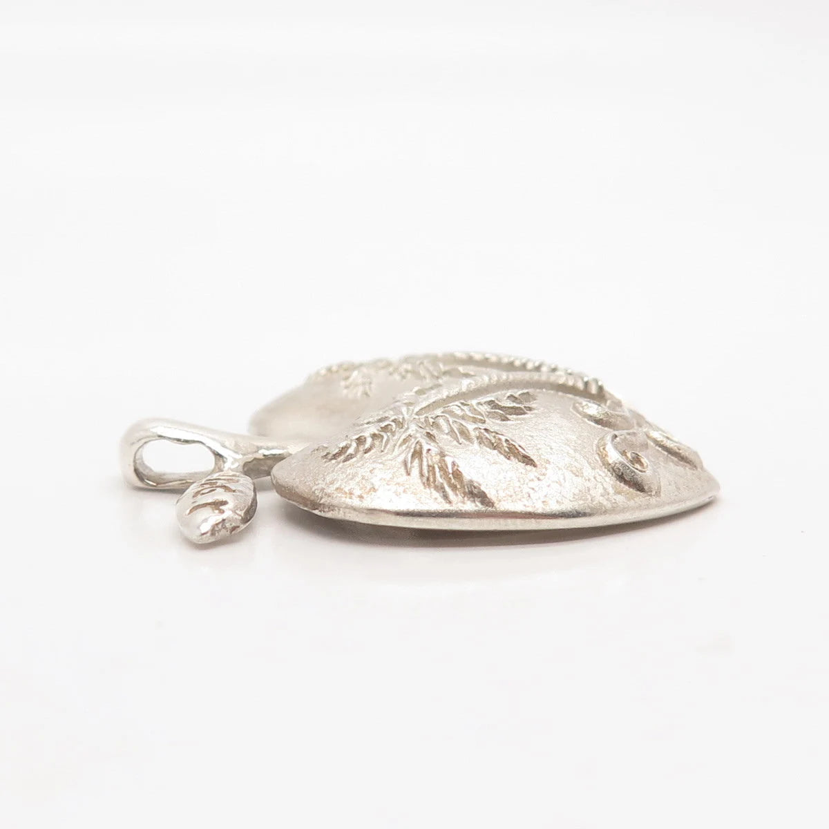 925 Sterling Silver Vintage Praschnik Palm Tree Apple Pendant