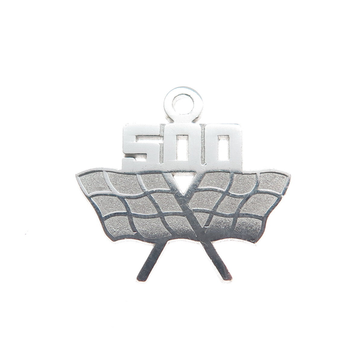 RQC REMBRANDT 925 Sterling Silver Vintage 500 Racing Flags Charm Pendant