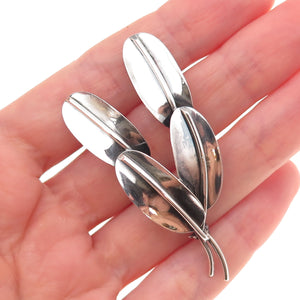Carl Ove Frydensberg Sterling Silver Vintage Denmark Modernist Floral Pin Brooch