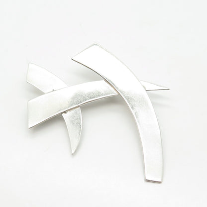 925 Sterling Silver Vintage Mexico Modernist Pin Brooch
