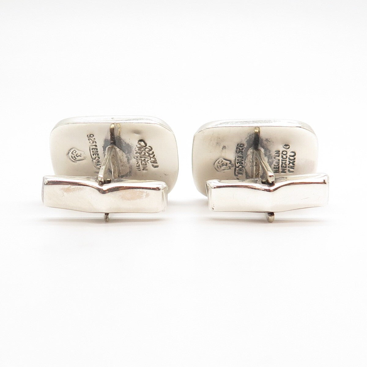 925 Sterling Silver Vintage Modernist Cufflinks