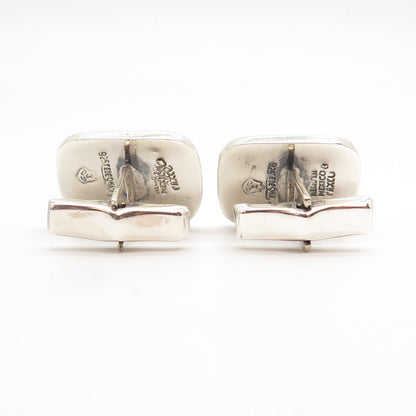 925 Sterling Silver Vintage Modernist Cufflinks