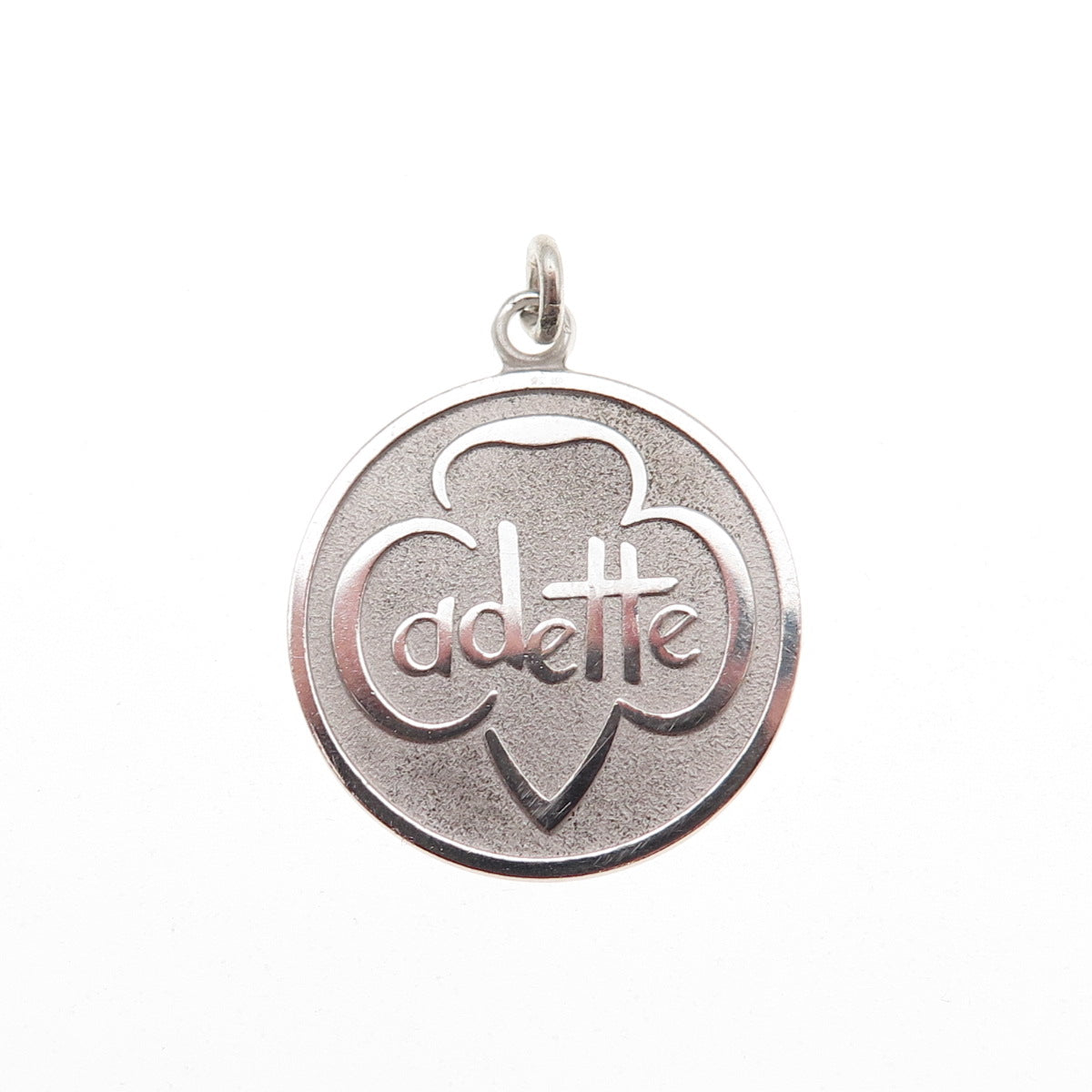 Robbins & Co. 925 Sterling Silver Vintage Adette Girl Scouts Charm Pendant