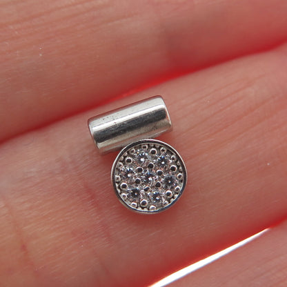 NOMINATION 925 Sterling Silver Round-Cut C Z SeiMia Minimalist Slide Pendant