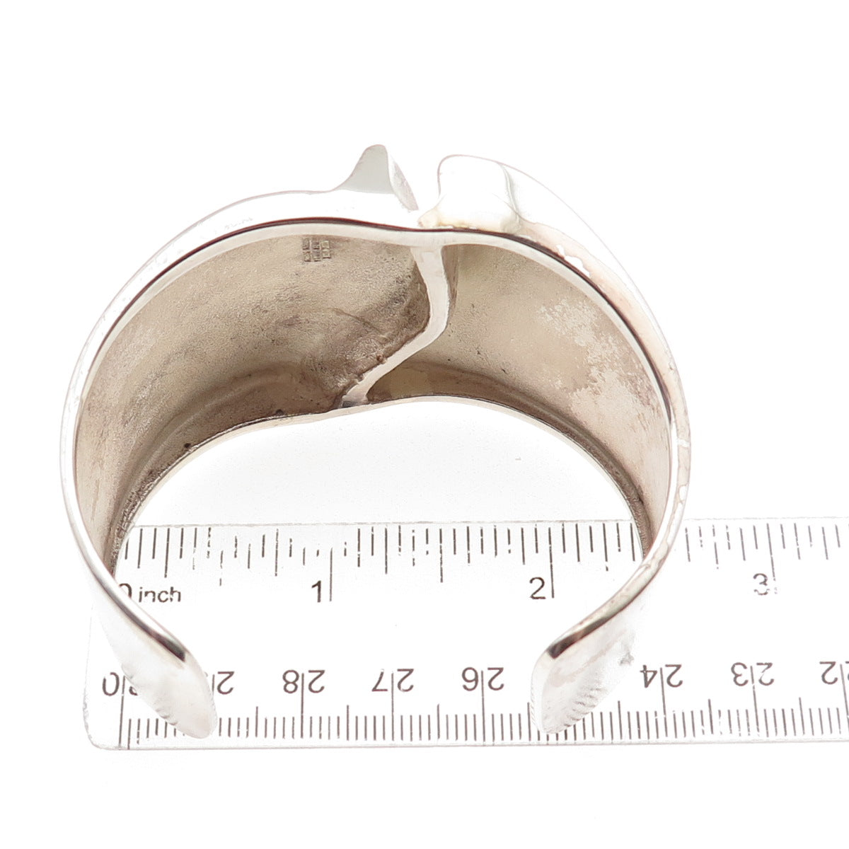 Bjorn Weckstrom Lapponia Sterling Vintage 1973 Finland Modernist Bracelet 6.75"