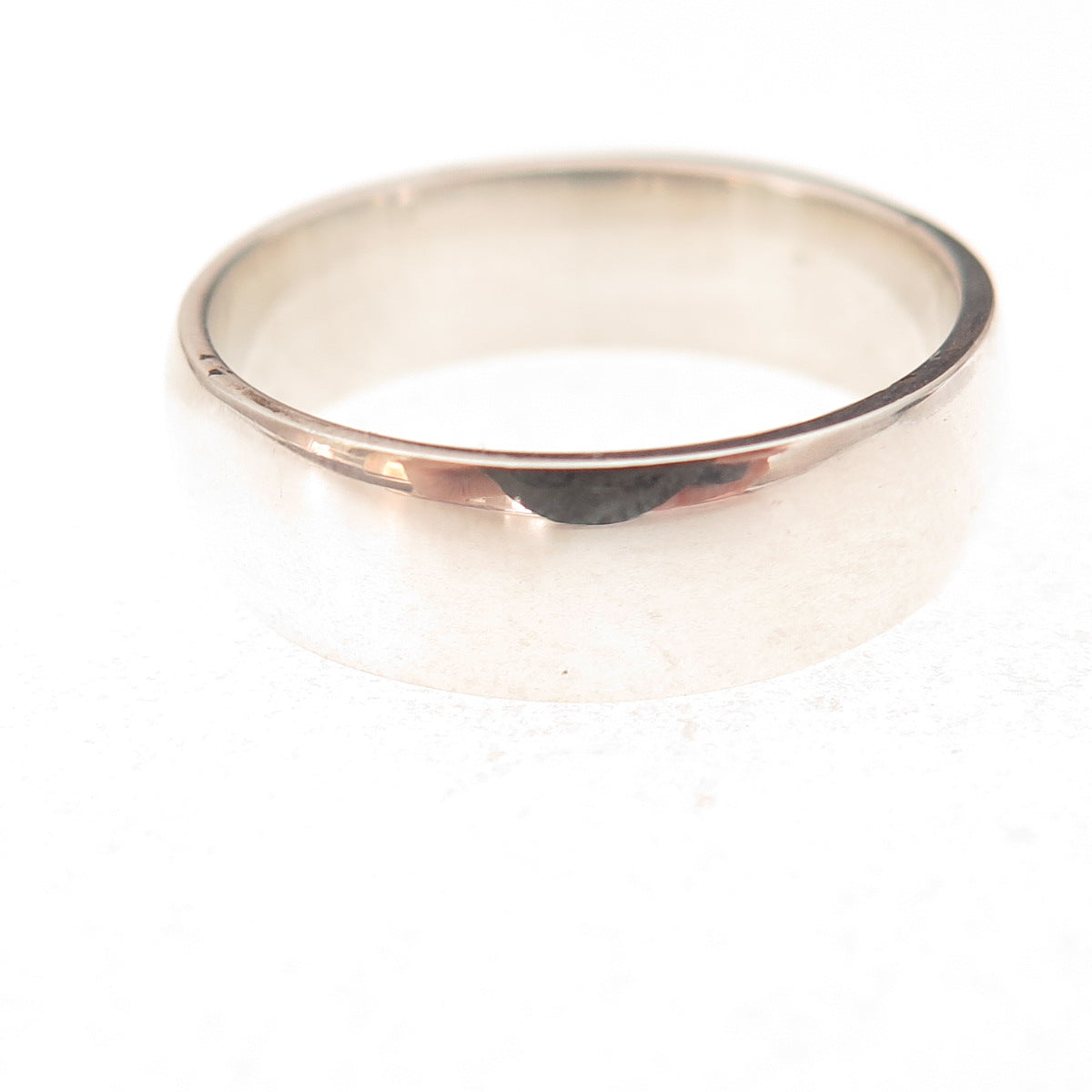 925 Sterling Silver Vintage Classic Wedding Band Ring Size 7.75