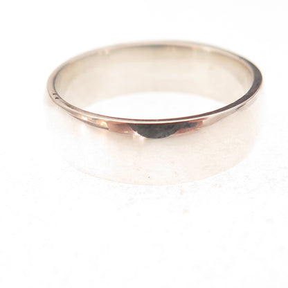 925 Sterling Silver Vintage Classic Wedding Band Ring Size 7.75