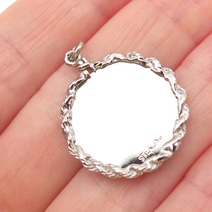 925 Sterling Silver Vintage Baby Stroller Charm Pendant
