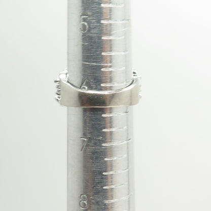 925 Sterling Silver Multi-C Z Ring Size 6.5
