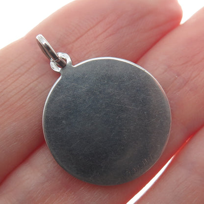 925 Sterling Silver Vintage "A Date To Remember" Charm Pendant